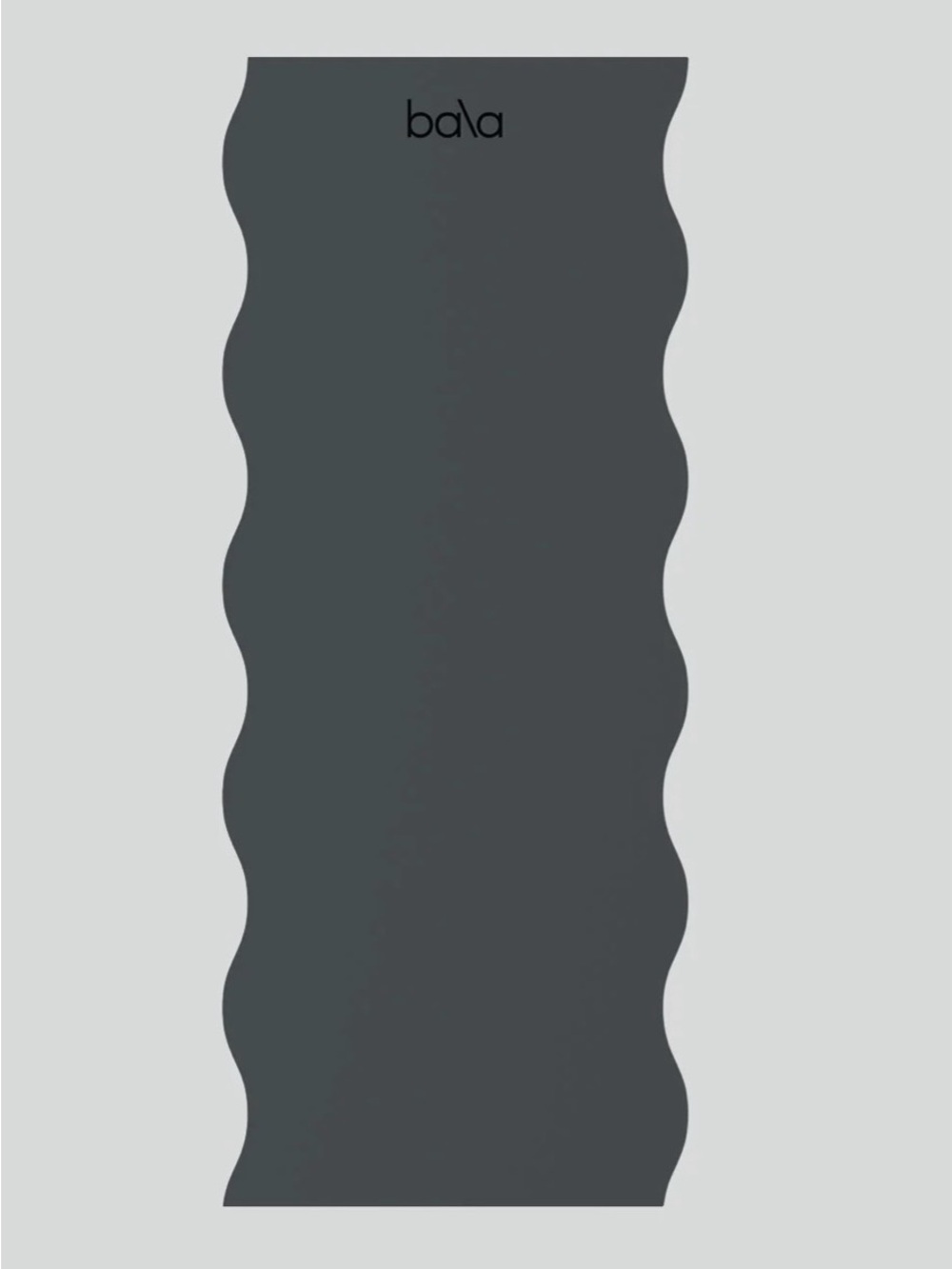 New $125 Bala Charcoal Wavy-Edge Yoga Mat